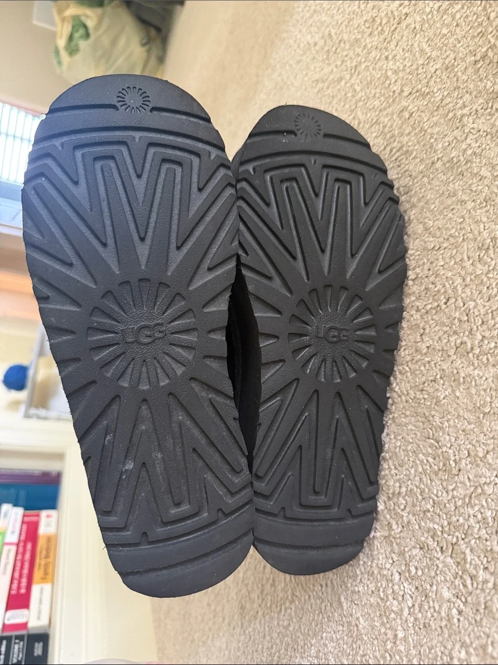 UGG Black Platform Slip-On Clogs